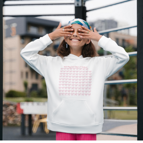 100 Days Hoodie -Bows