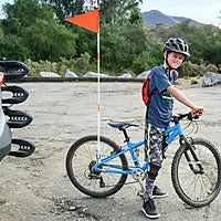 Bicycle & Motorcycle flag holder (without flag) حامل علم للدراجات الهوائية والنارية (بدون علم)