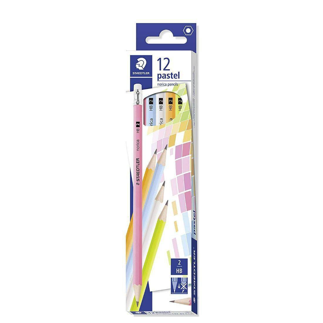 Staedtler Pastel Norica Pencils HB 2 - 12 Pcs