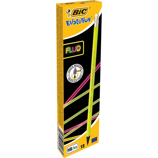 Bic EVOLUTION FLUO PENCIL 12 pcs