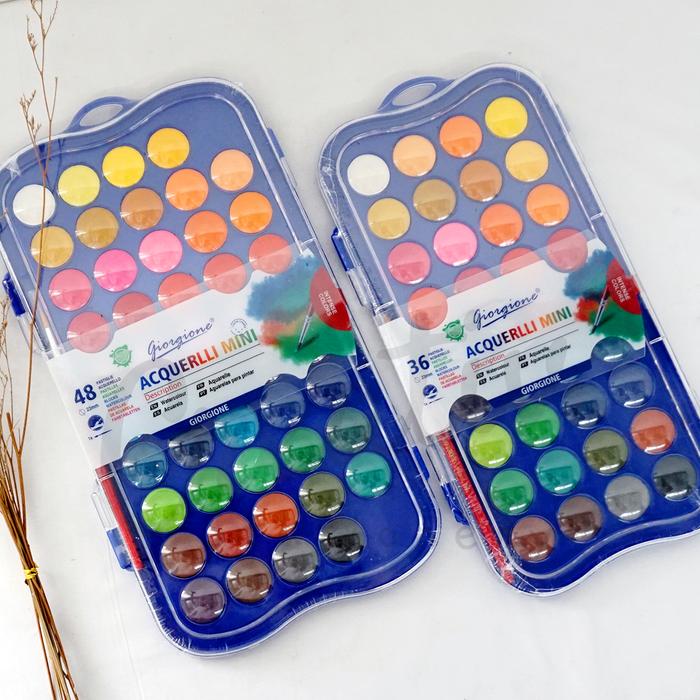 Beli Giorgione Acquerelli Mini Watercolor Paint 36 colors