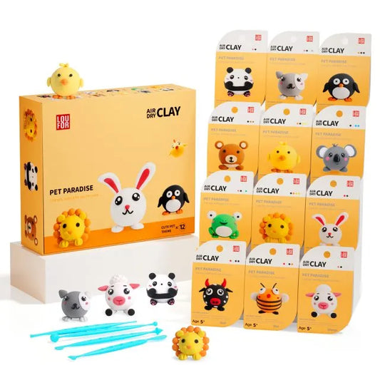 LOUFOR Air Dry Clay Kit – Explore a Variety of Fun Themes