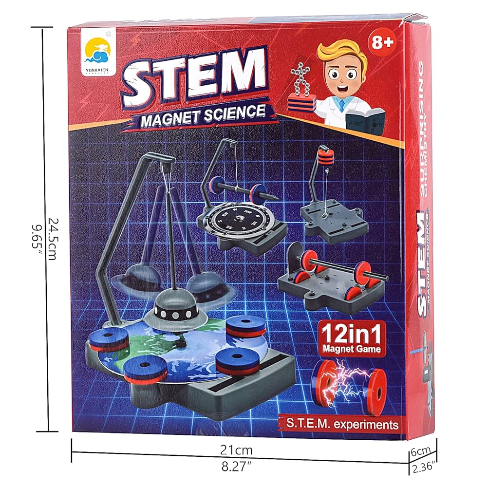 Physical Science Toys Children's Magnetic Magnet Set 12 in 1 Parent-child Interactive Early Education Enlightenment Kids Toy