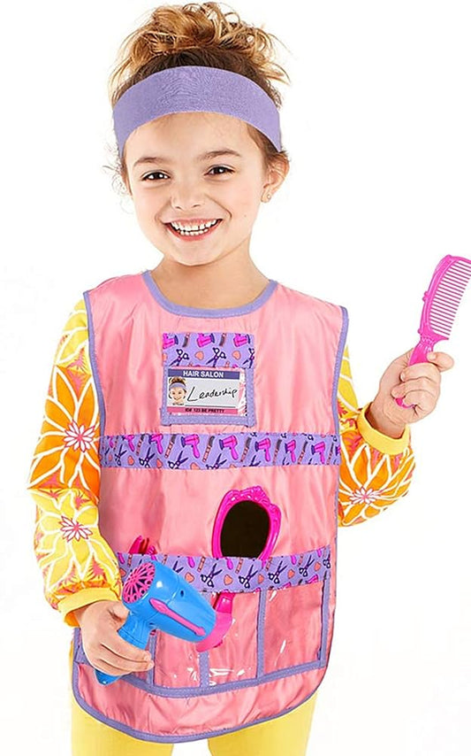 Hair Stylist Role Play Costume Dress Up Set