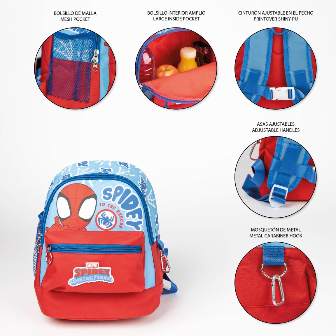 Cerda - Kids Backpack - Trekking Spidey | سيردا - حقيبة ظهر للأطفال - بتصميم تريكينغ سبايدي