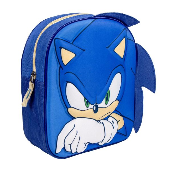Cerda - Kids Backpack - 3D Applications Sonic |3D سيردا - حقيبة ظهر للأطفال - بتصميم سونيك