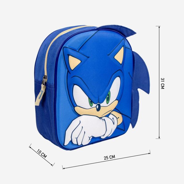 Cerda - Kids Backpack - 3D Applications Sonic |3D سيردا - حقيبة ظهر للأطفال - بتصميم سونيك
