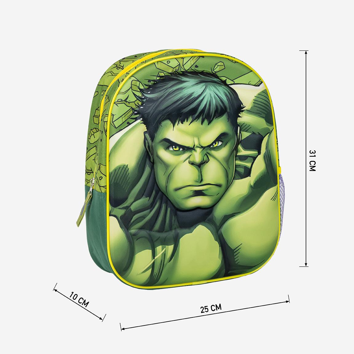 Cerda - Kids Backpack - 3D Avengers Hulk | 3D سيردا - حقيبة ظهر للأطفال - أفنجرز هالك