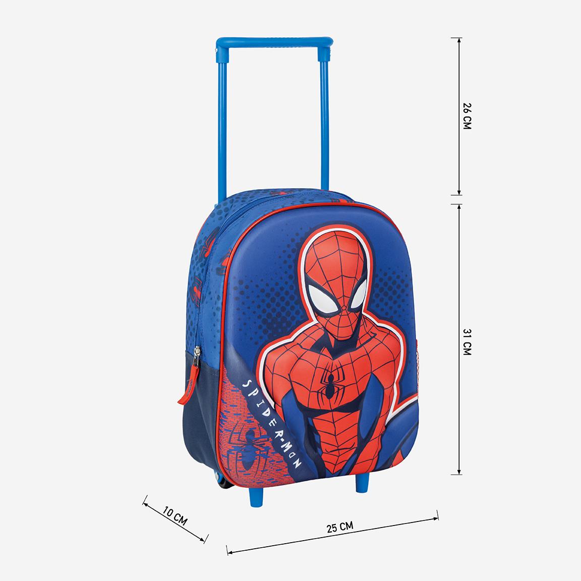 Cerda - Kids Backpack Trolley - 3D Spiderman | سيردا - حقيبة ظهر للأطفال بعجلات - 3D سبايدرمان