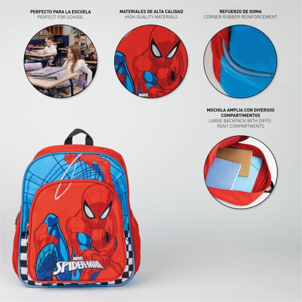 Cerda - Backpack School Medium 38 Cm - Spiderman | سيردا - حقيبة ظهر مدرسية متوسطة 38 سم - سبايدرمان