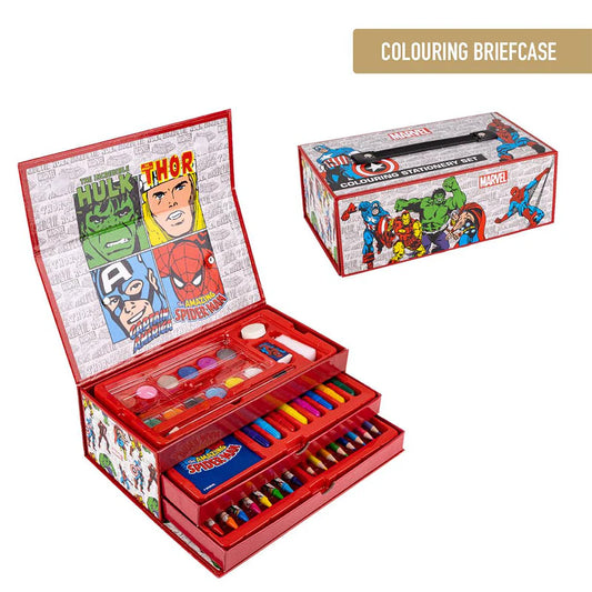 Cerda - Coloring Stationery Set Briefcase Marvel | سيردا - مجموعة أدوات تلوين حقيبة مارفل