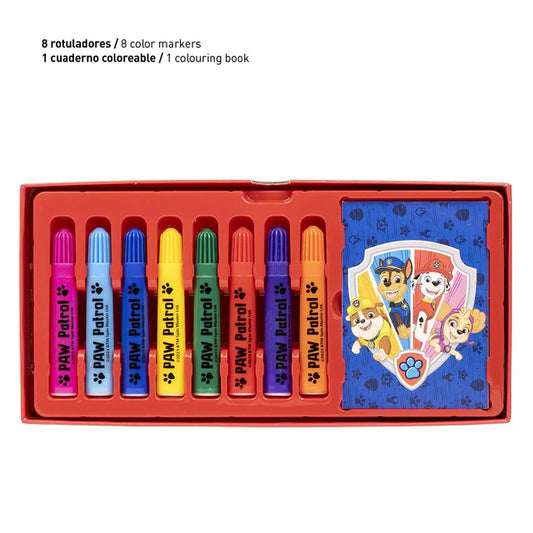 Cerda - coloring stationery set briefcase paw patrol | سيردا - مجموعة أدوات تلوين حقيبة باو باترول