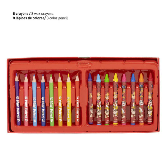 Cerda - coloring stationery set briefcase paw patrol | سيردا - مجموعة أدوات تلوين حقيبة باو باترول