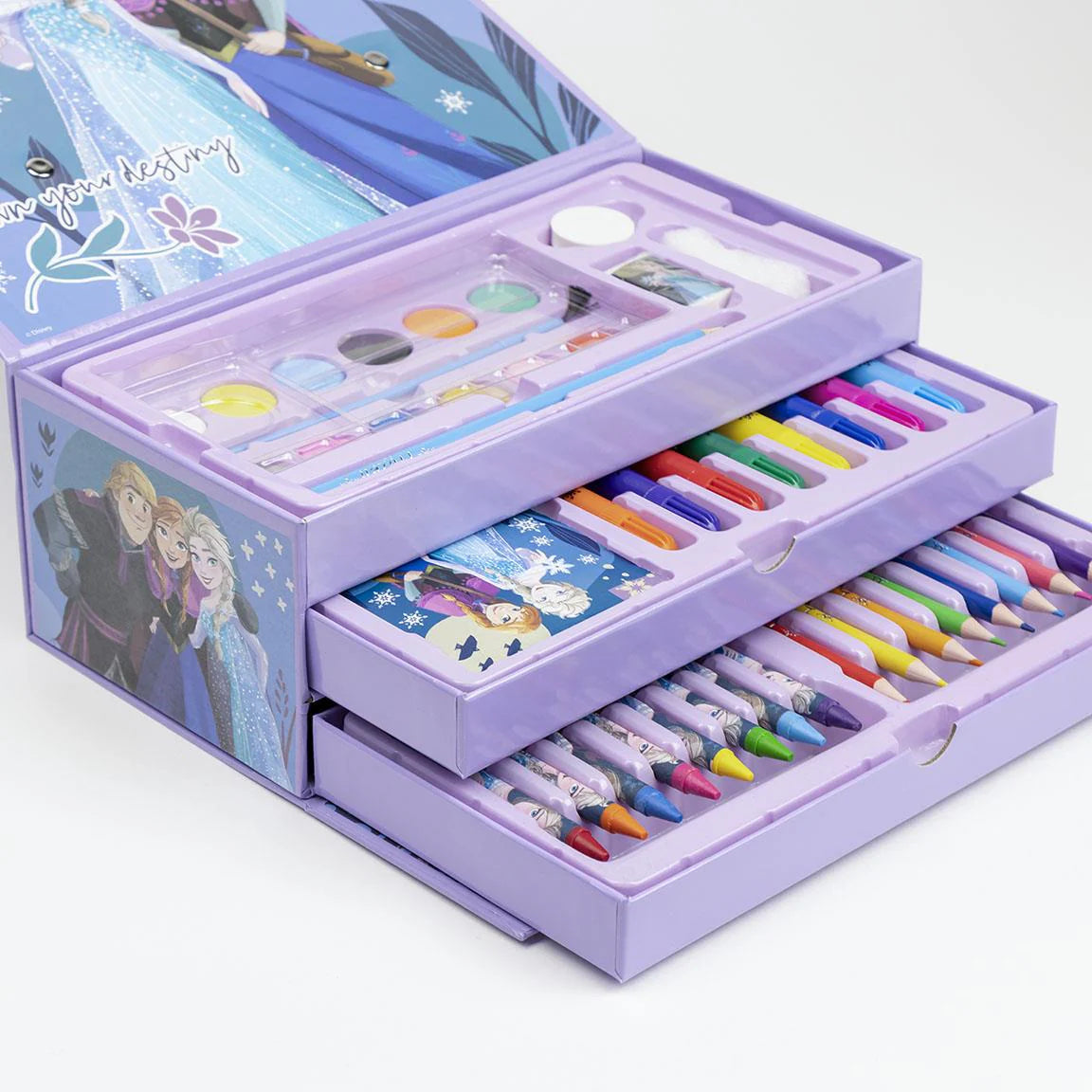 Cerda - coloring stationery set briefcase frozen | سيردا - مجموعة أدوات تلوين حقيبة فروزن