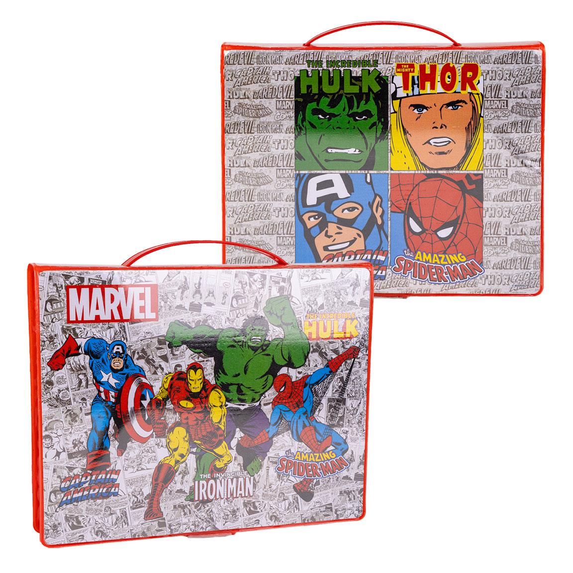 Cerda - Coloring Stationery Set Box Marvel | سيردا - مجموعة أدوات تلوين صندوق مارفل