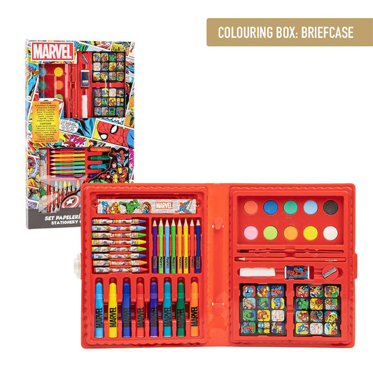 Cerda - Coloring Stationery Set Box Marvel | سيردا - مجموعة أدوات تلوين صندوق مارفل