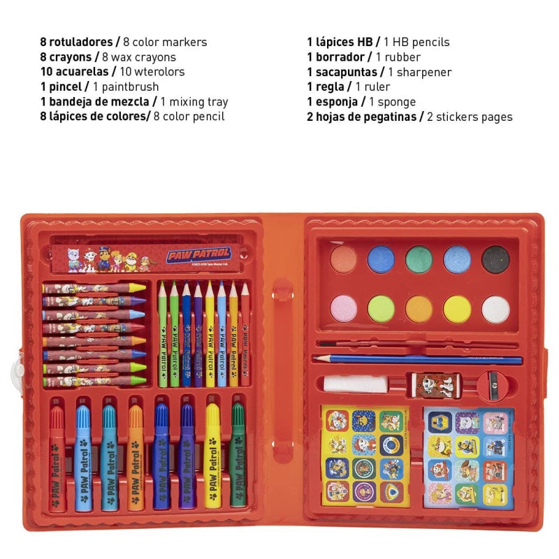 Cerda - Coloring Stationery Set Box Paw Patrol | سيردا - مجموعة أدوات تلوين صندوق مارفل