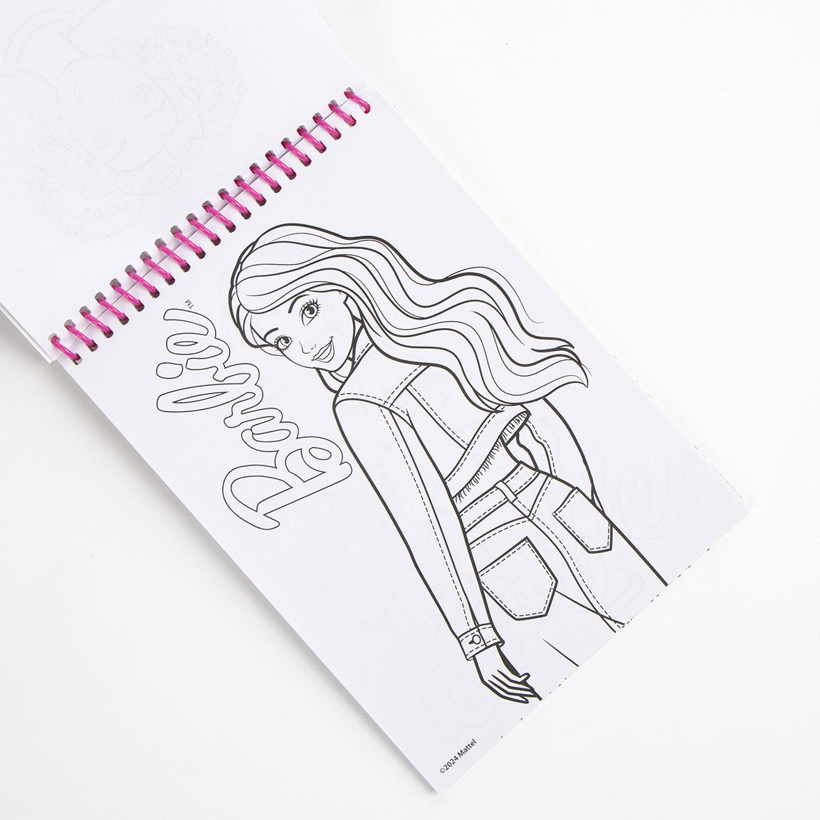 Cerda - Coloring Stationery Set Display Barbie | سيردا - مجموعة أدوات تلوين عرض باربي