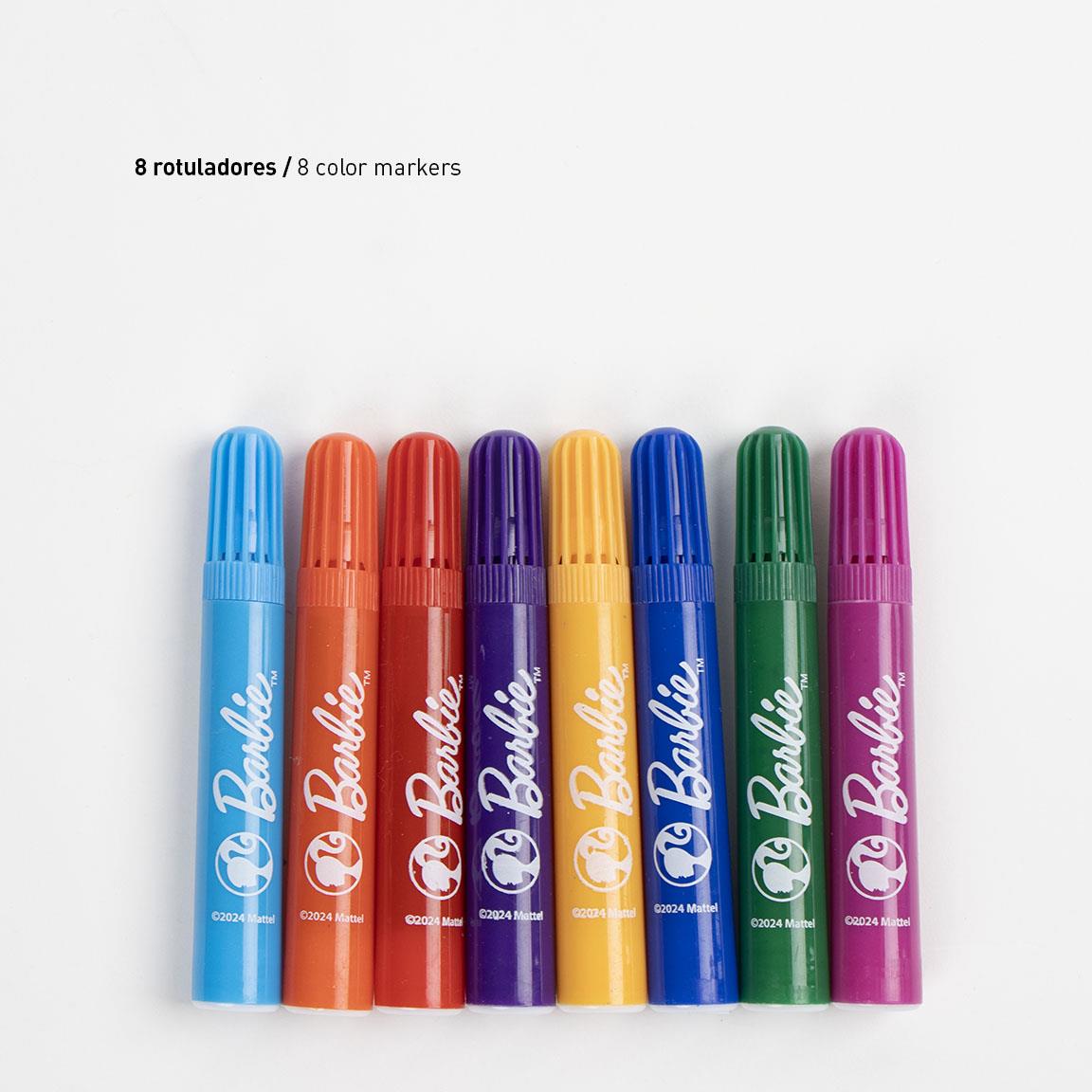 Cerda - Coloring Stationery Set Display Barbie | سيردا - مجموعة أدوات تلوين عرض باربي