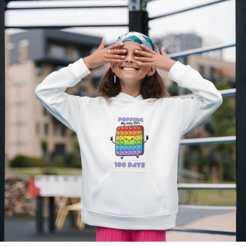 100 Days Hoodie - Pop It