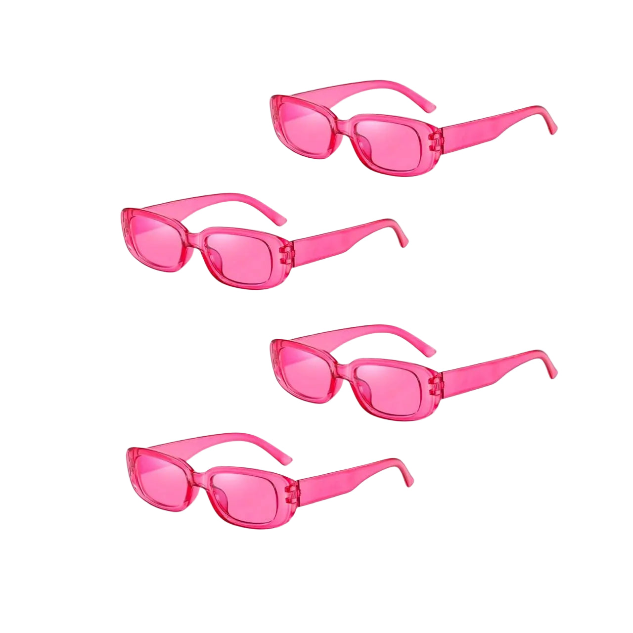 Dark Pink Party Glasses – 1 PCS, Stylish & Fun Eyewear for Birthdays, Events & Photo Booth Accessories نظارات حفلات زهري غامق – قطعة واحدة، نظارات أنيقة ومرحة للمناسبات وأعياد الميلاد والتصوير