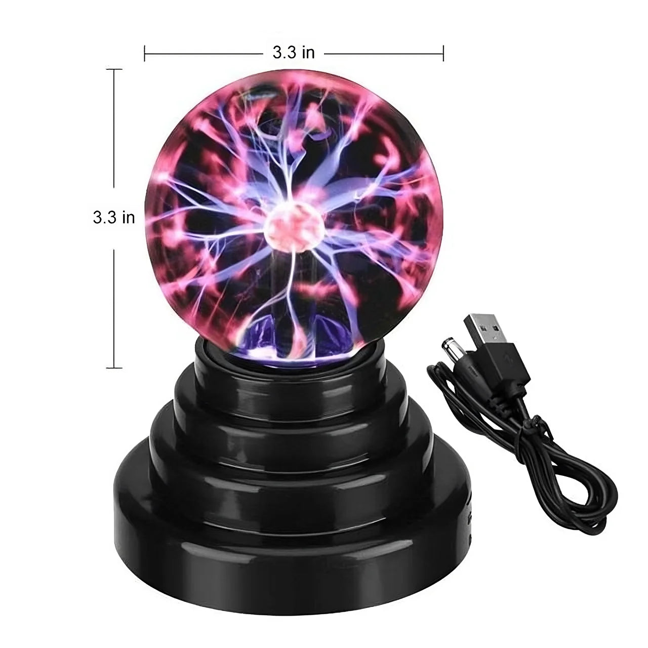 The Source - Plasma Ball 6" (UK Mains Plug) | ذا سورس - كرة البلازما 6 بوصات (قابس ثلاثي)