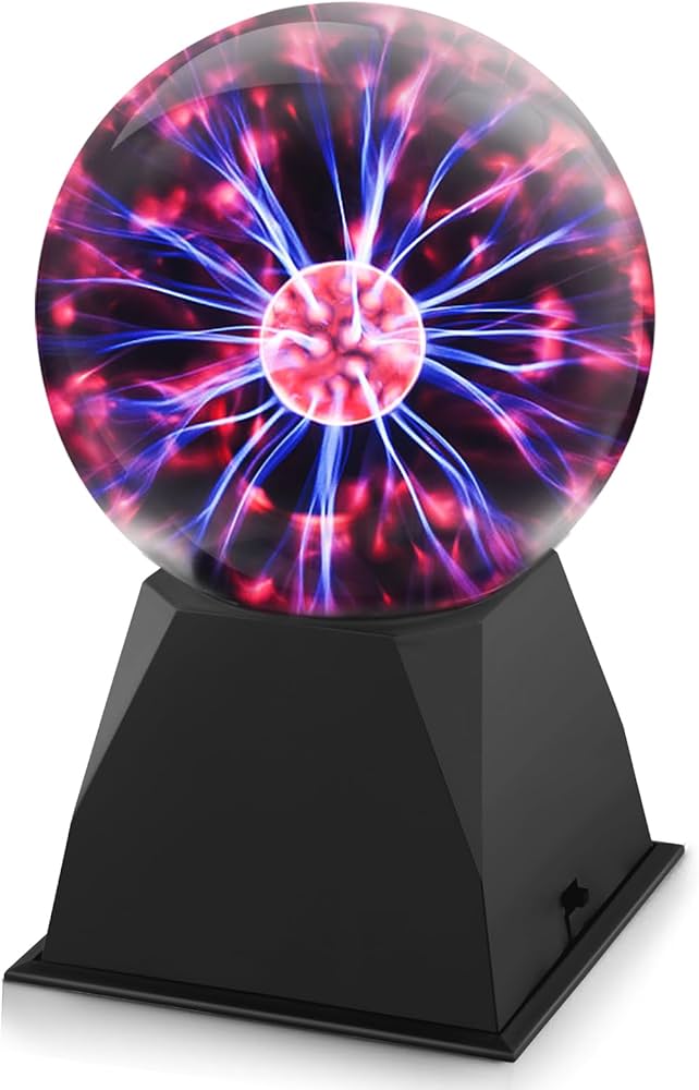 The Source - Plasma Ball 6" (UK Mains Plug) | ذا سورس - كرة البلازما 6 بوصات (قابس ثلاثي)