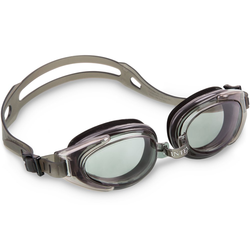 INTEX 55685 Swimming Goggles 14 Years Intex (Black with transparent Accent)