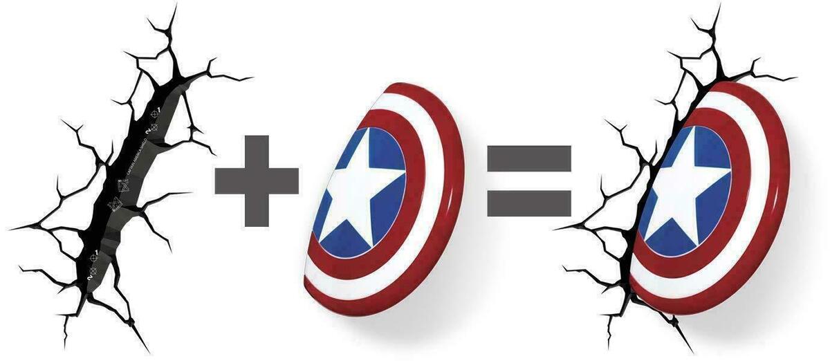 The Source - 3Dl - Marvel Captain America Light | 3Dl - ذا سورس - ضوء مارفل كابتن أمريكا