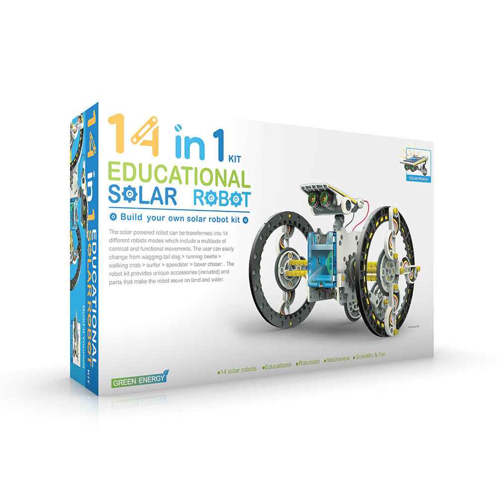 The Source - 14 In 1 Solar Robot Kit - Age 8+ | ذا سورس - طقم الروبوت الشمسي 14 في 1 - العمر 8+