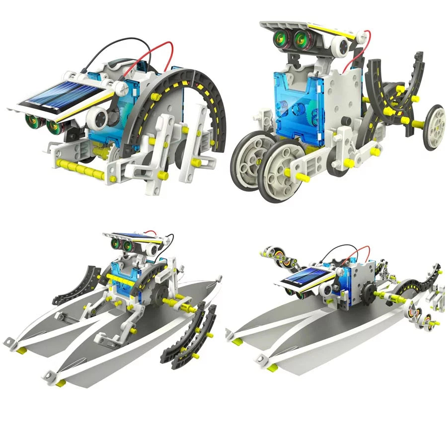 The Source - 14 In 1 Solar Robot Kit - Age 8+ | ذا سورس - طقم الروبوت الشمسي 14 في 1 - العمر 8+