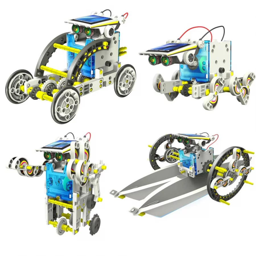 The Source - 14 In 1 Solar Robot Kit - Age 8+ | ذا سورس - طقم الروبوت الشمسي 14 في 1 - العمر 8+