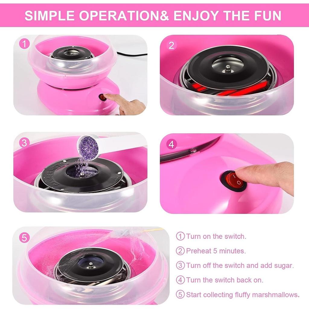 The Source - Candy Floss Maker - Pink - UK Plug | ذا سورس - صانع شعر البنات - وردي مع قابس ثلاثي