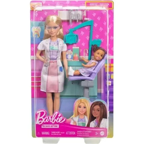 Barbie Careers Playset, Dentist Set With Blonde Fashion Dol