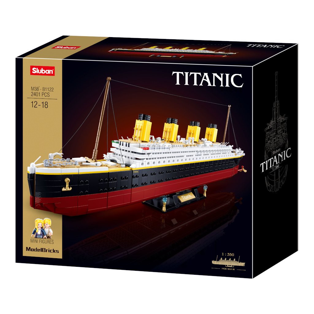 Sluban Building Blocks - ModelBricks- Titanic 1 - 350 (2370pcs)