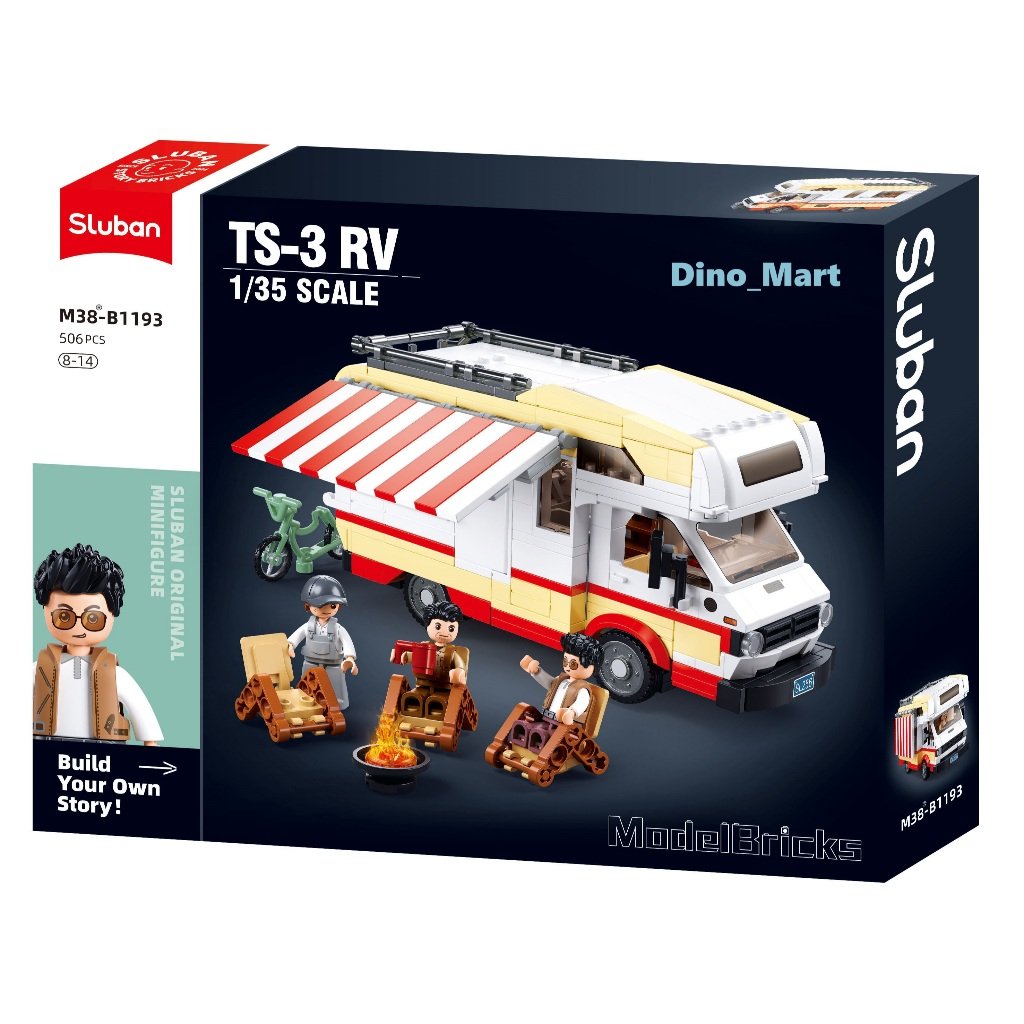 Sluban Building Blocks - ModelBricks- 1 - 35 Ts-3 Rv 506pcs