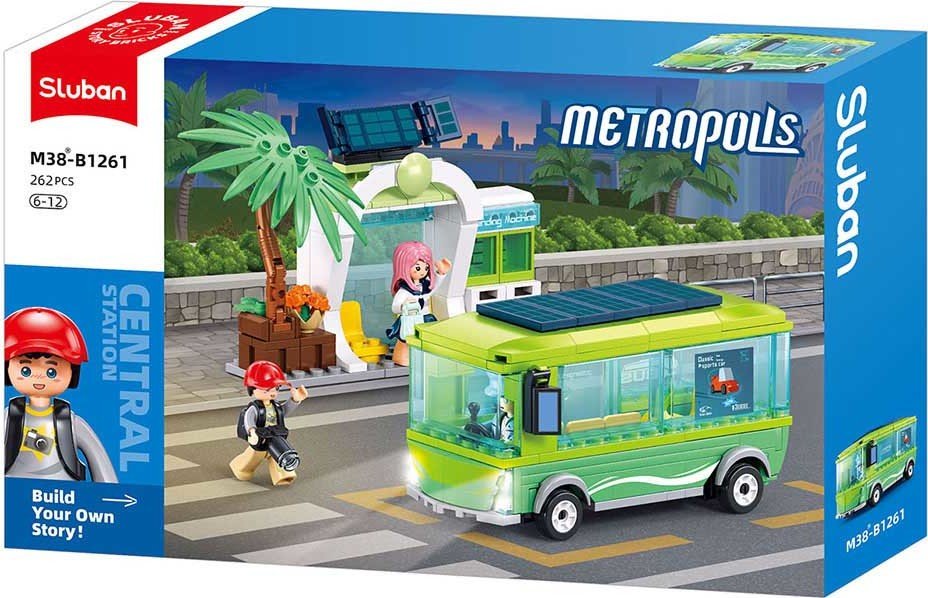 Sluban Building Blocks - Metropolis-New Energy Bus 239pcs