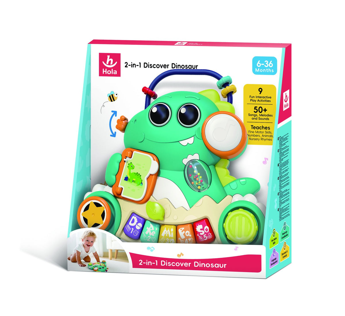 Hola 2-in-1 Discover Dinosaur