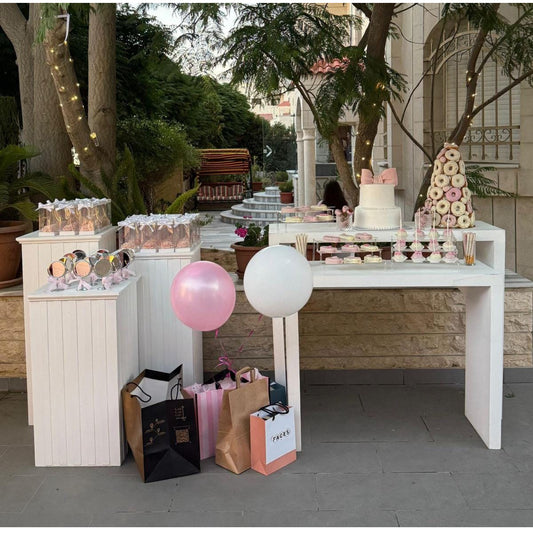 بكج طاولات 5 قطع - للأيجار Display tables 5 pcs