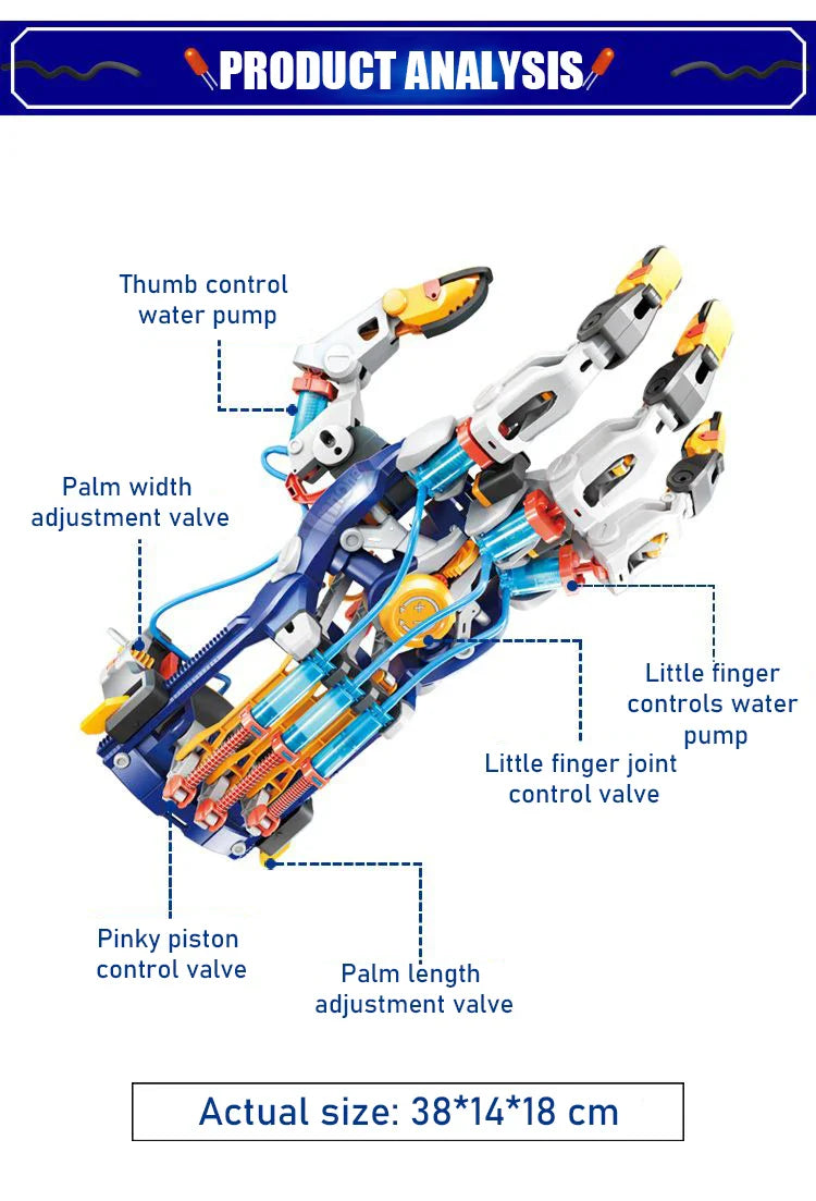 The Source - Hydraulic Cyborg Hand - Age 10+ | ذا سورس - يد السايبورغ الهيدروليكية - العمر 10+