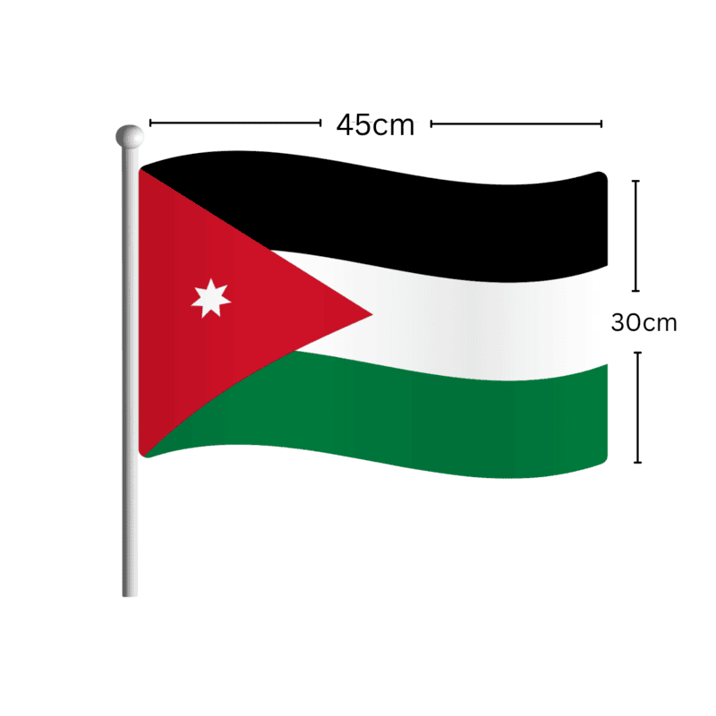 JORDAN World Cup 2026 Fans Hand Flag 30cm*45cm