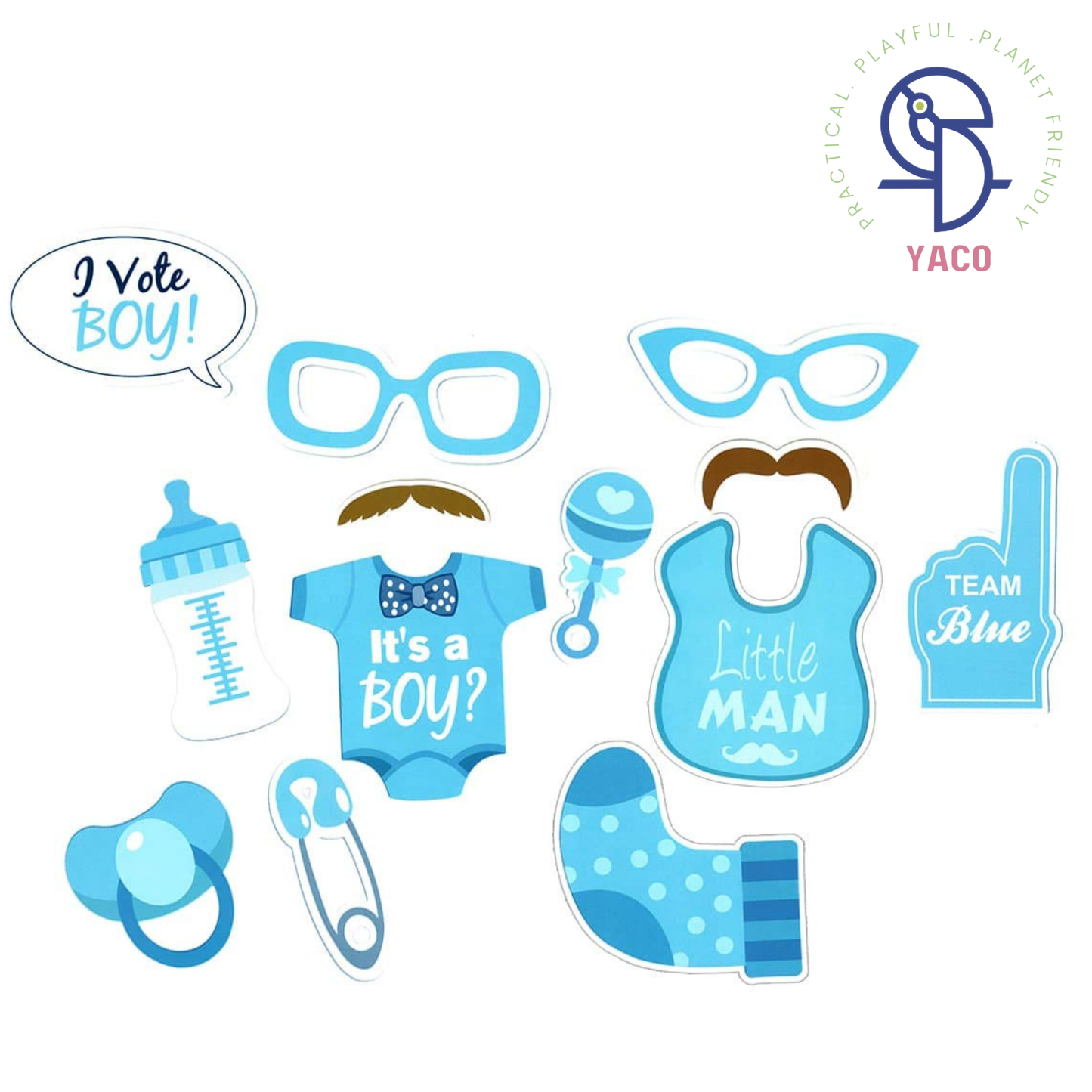 Photo Booth Props- Gender Reveal