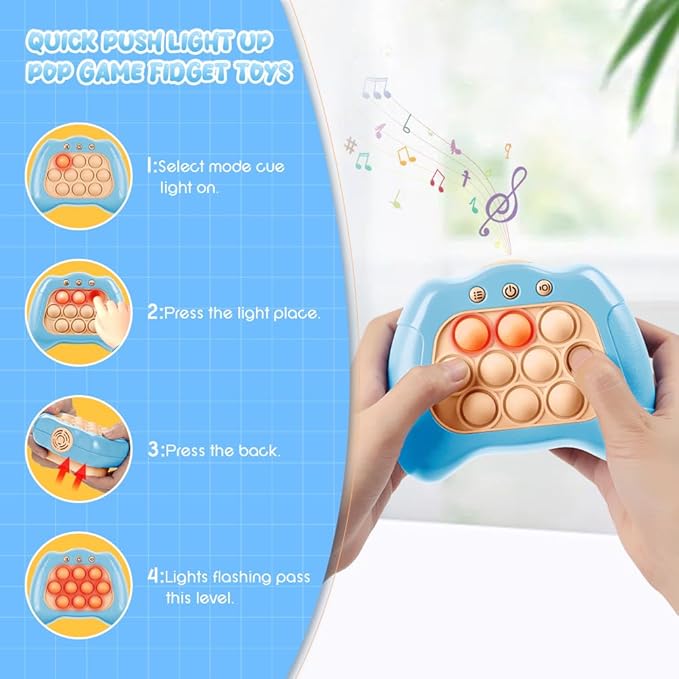The Source - Push Popper Game - Blue | ذا سورس - لعبة ادفع الفقاعات - أزرق