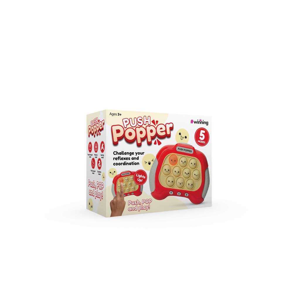 The Source - Push Popper Game - Red | ذا سورس - لعبة ادفع الفقاعات - أحمر