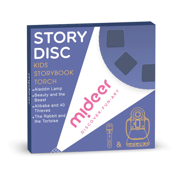 Mideer Story Disc Player 4 - Age 3+ | ميدير مشغل الأقراص القصصية 4 - العمر +3