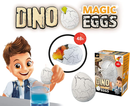 BUKI D6G Magic Dino Egg (Random Model), White, Black