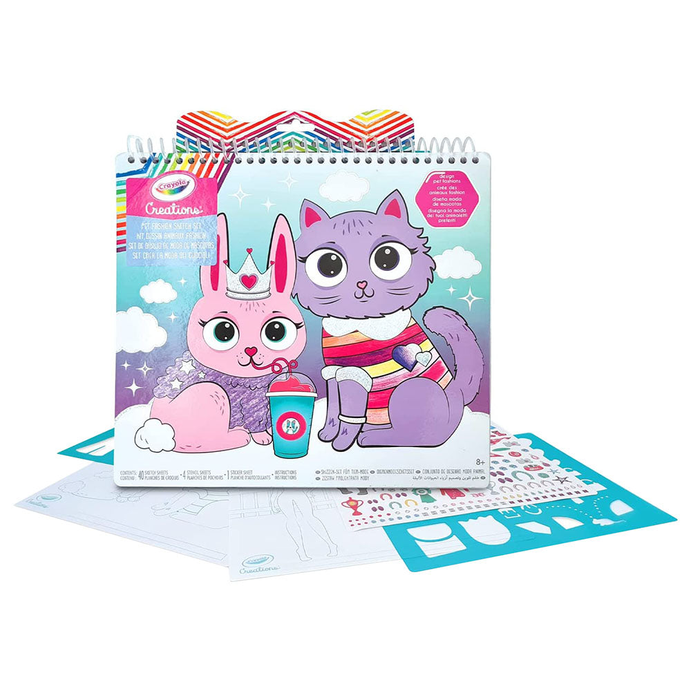CRAYOLA CREATIONS PETS FASHION SKETCH SET