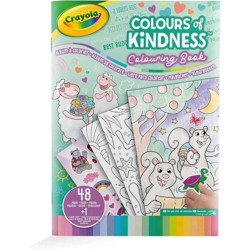 Crayola Color Of Kindness Coloring book 48 pages + 1 sticker sheet