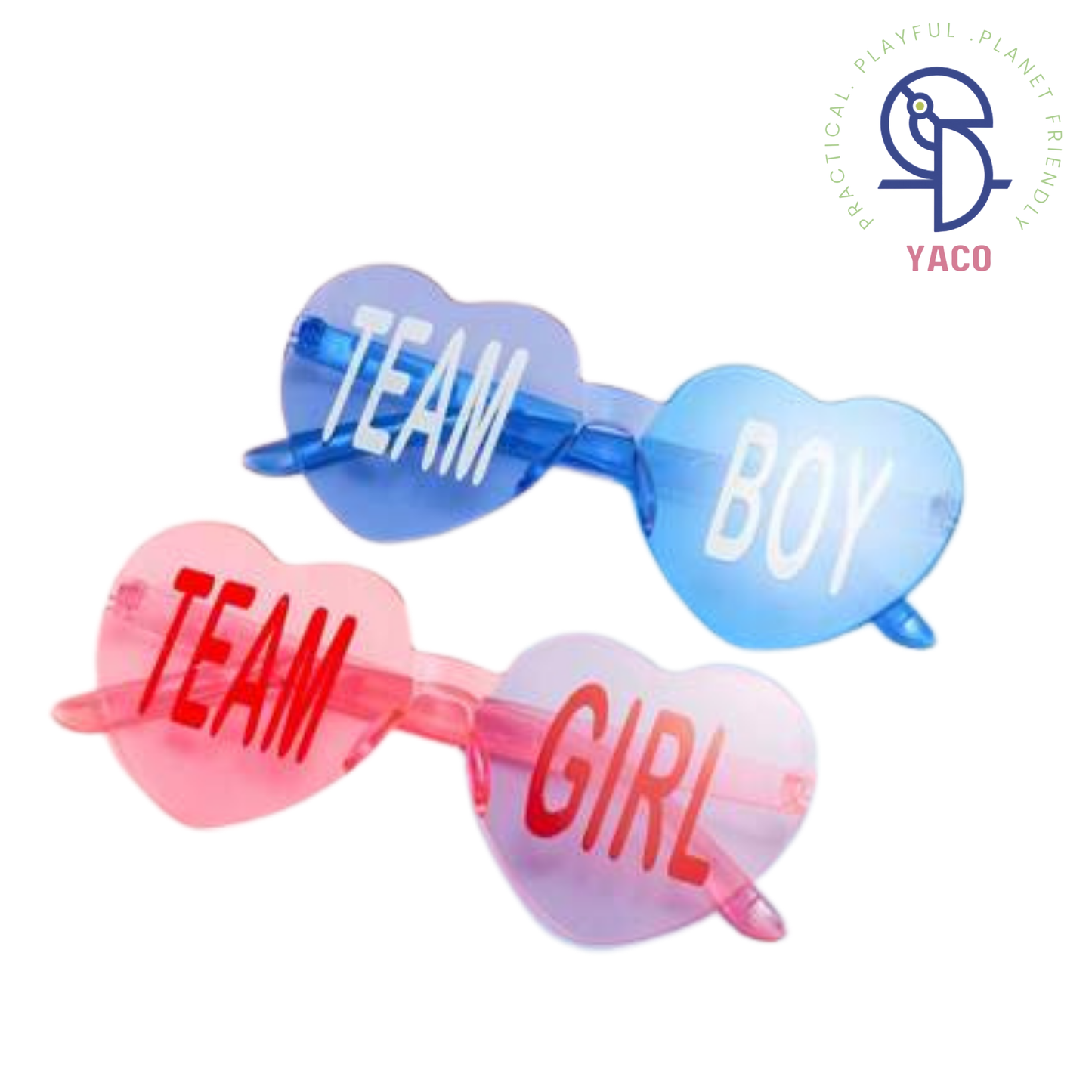 Team Boy /Girl Party Glasses