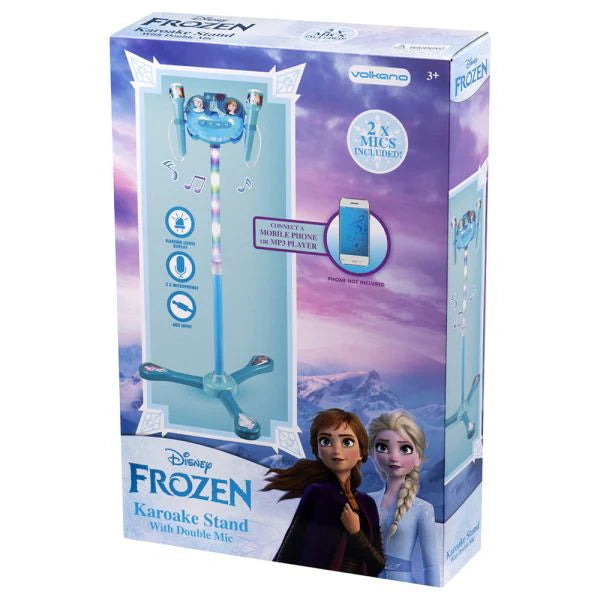 Disney - Double Mic Karaoke Stand - Frozen - Age 3+ | ديزني - حامل كاريوكي بميكروفون مزدوج - فروزن - العمر 3+
